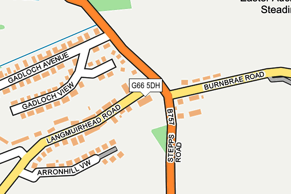 G66 5DH map - OS OpenMap – Local (Ordnance Survey)