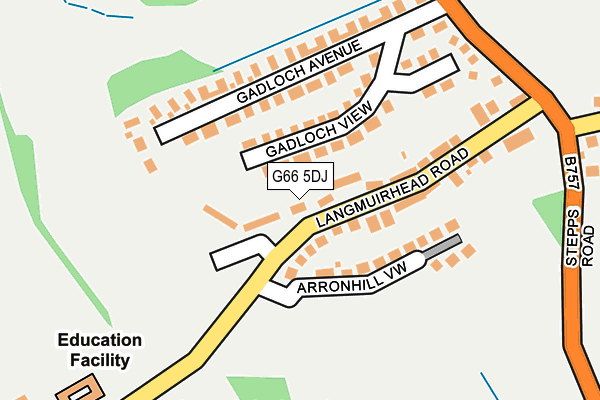 G66 5DJ map - OS OpenMap – Local (Ordnance Survey)