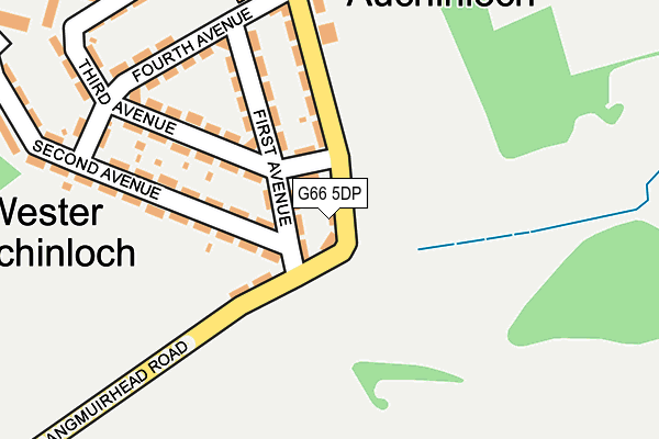 G66 5DP map - OS OpenMap – Local (Ordnance Survey)