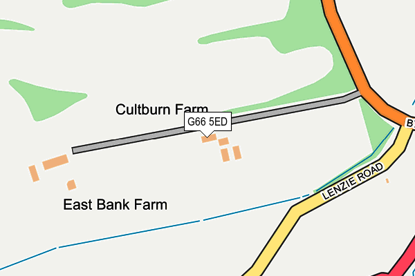 G66 5ED map - OS OpenMap – Local (Ordnance Survey)