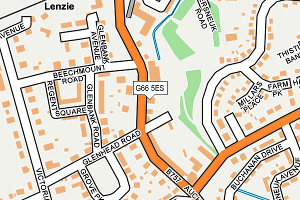 G66 5ES map - OS OpenMap – Local (Ordnance Survey)