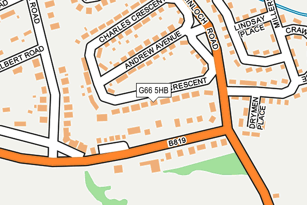 G66 5HB map - OS OpenMap – Local (Ordnance Survey)