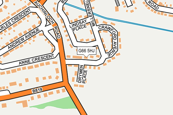G66 5HJ map - OS OpenMap – Local (Ordnance Survey)