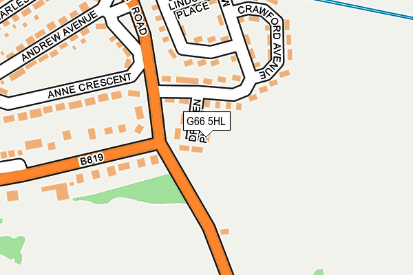 G66 5HL map - OS OpenMap – Local (Ordnance Survey)