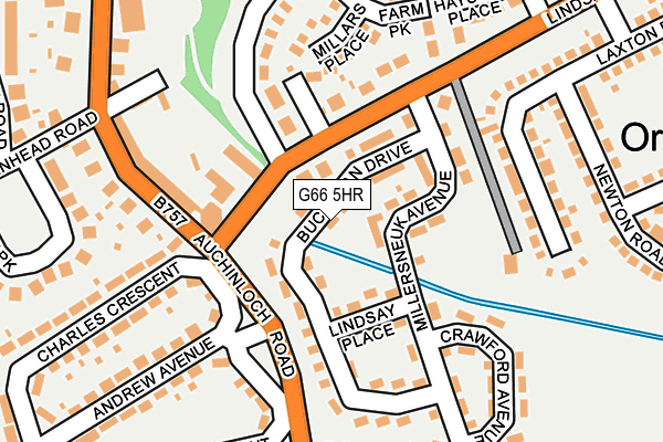 G66 5HR map - OS OpenMap – Local (Ordnance Survey)