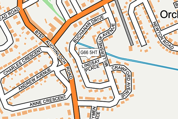 G66 5HT map - OS OpenMap – Local (Ordnance Survey)