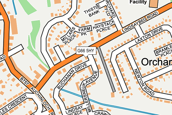 G66 5HY map - OS OpenMap – Local (Ordnance Survey)