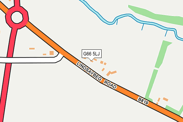 G66 5LJ map - OS OpenMap – Local (Ordnance Survey)