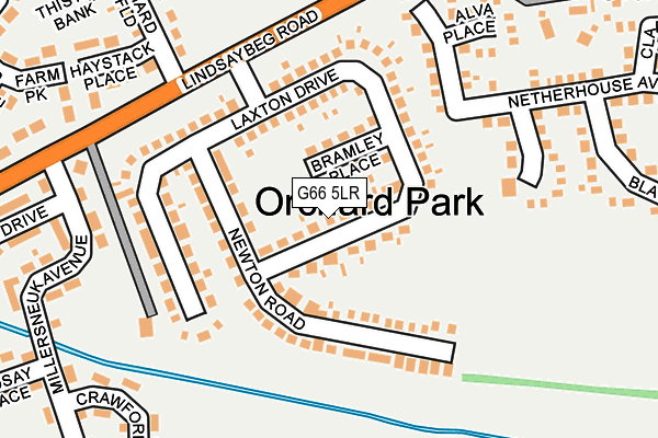G66 5LR map - OS OpenMap – Local (Ordnance Survey)