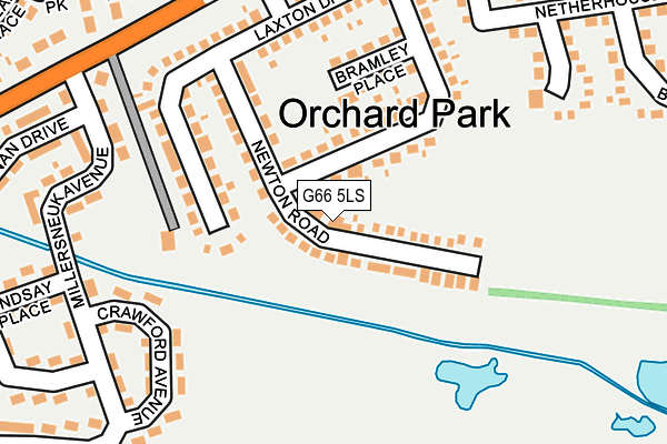 G66 5LS map - OS OpenMap – Local (Ordnance Survey)