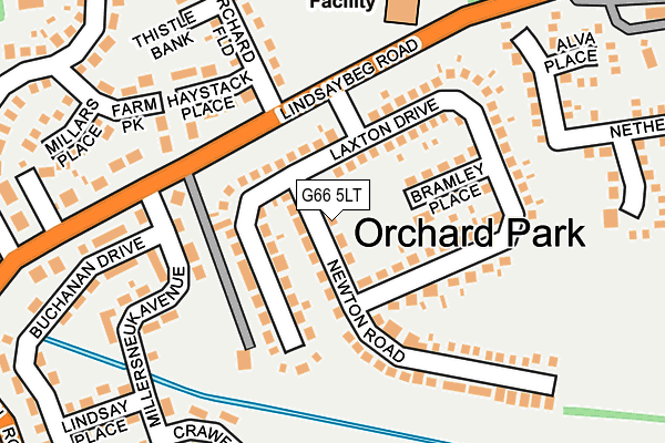 G66 5LT map - OS OpenMap – Local (Ordnance Survey)