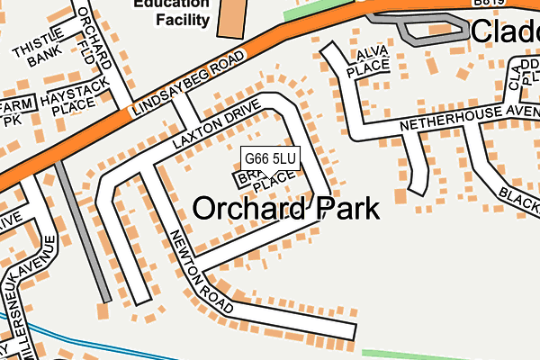 G66 5LU map - OS OpenMap – Local (Ordnance Survey)