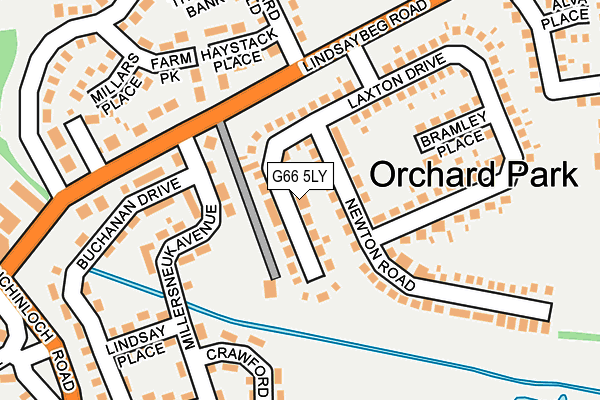 G66 5LY map - OS OpenMap – Local (Ordnance Survey)
