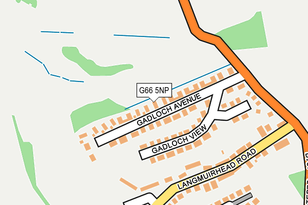 G66 5NP map - OS OpenMap – Local (Ordnance Survey)