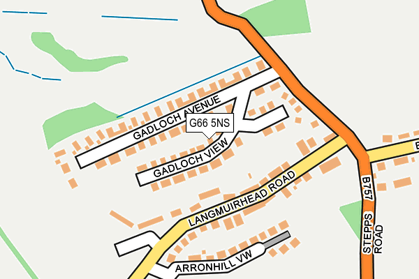 G66 5NS map - OS OpenMap – Local (Ordnance Survey)