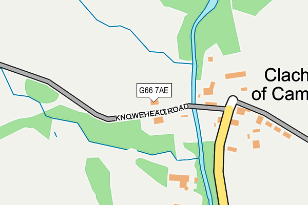 G66 7AE map - OS OpenMap – Local (Ordnance Survey)