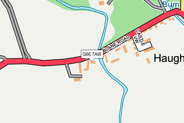 G66 7AW map - OS OpenMap – Local (Ordnance Survey)