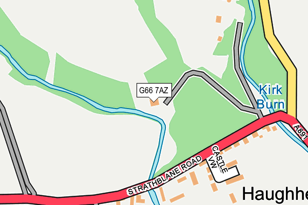 G66 7AZ map - OS OpenMap – Local (Ordnance Survey)