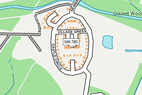 G66 7BD map - OS OpenMap – Local (Ordnance Survey)