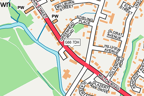 G66 7DH map - OS OpenMap – Local (Ordnance Survey)
