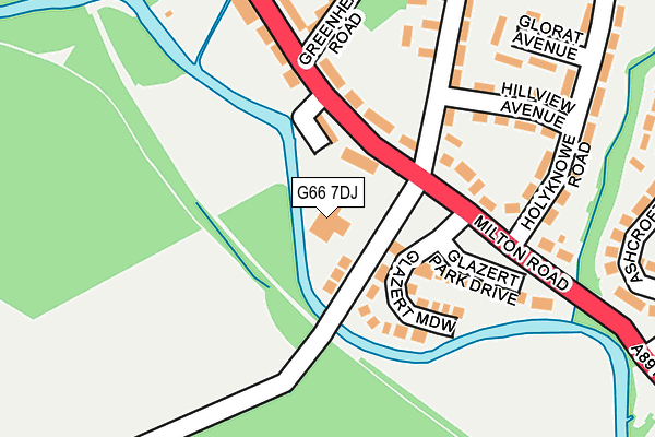 G66 7DJ map - OS OpenMap – Local (Ordnance Survey)