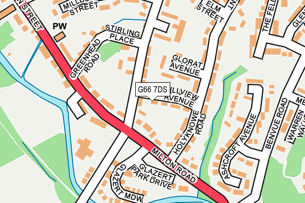 G66 7DS map - OS OpenMap – Local (Ordnance Survey)