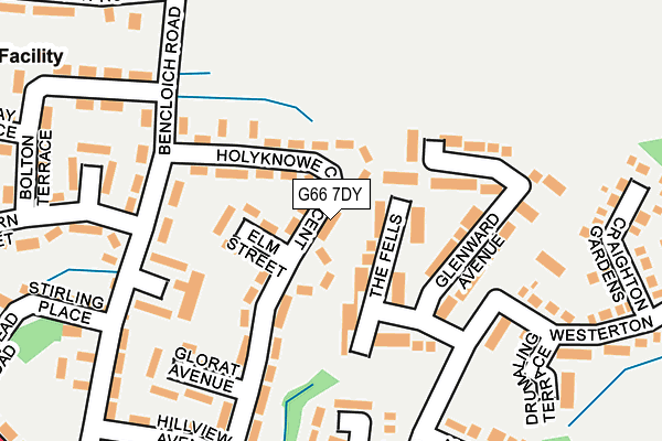 G66 7DY map - OS OpenMap – Local (Ordnance Survey)
