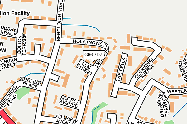 G66 7DZ map - OS OpenMap – Local (Ordnance Survey)