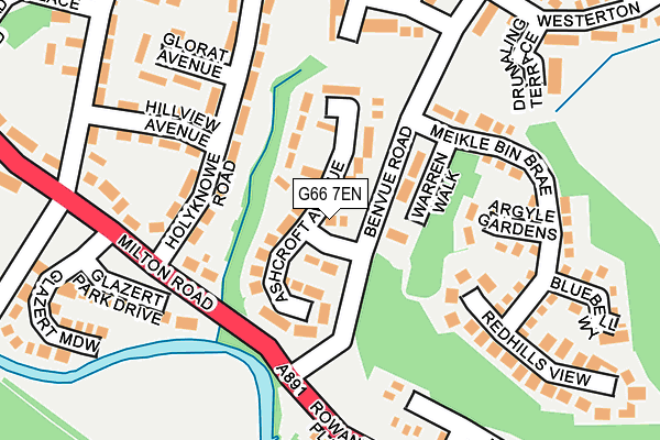 G66 7EN map - OS OpenMap – Local (Ordnance Survey)