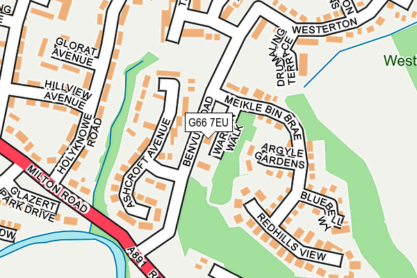 G66 7EU map - OS OpenMap – Local (Ordnance Survey)