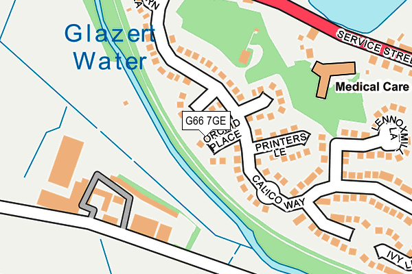 G66 7GE map - OS OpenMap – Local (Ordnance Survey)