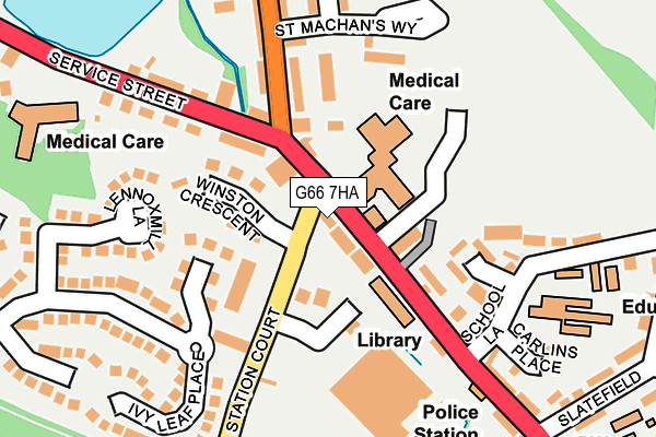 G66 7HA map - OS OpenMap – Local (Ordnance Survey)