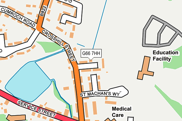 G66 7HH map - OS OpenMap – Local (Ordnance Survey)