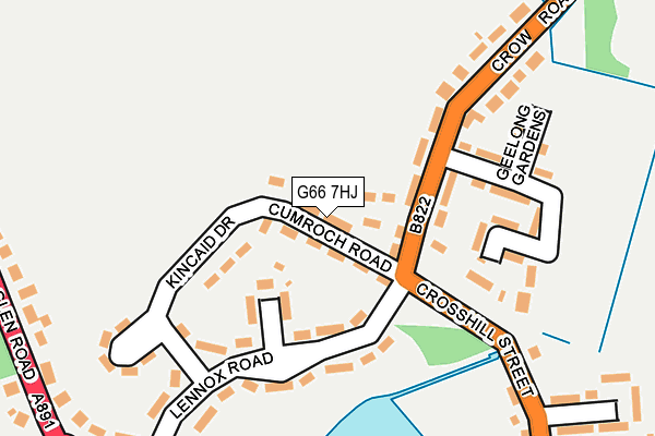 G66 7HJ map - OS OpenMap – Local (Ordnance Survey)