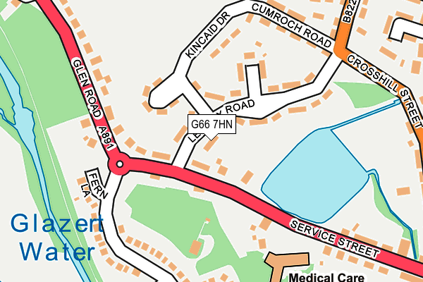 G66 7HN map - OS OpenMap – Local (Ordnance Survey)