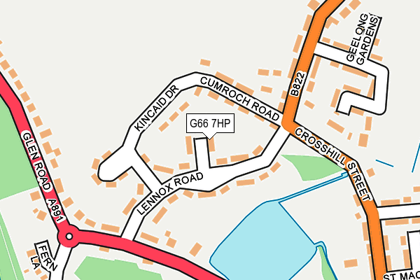 G66 7HP map - OS OpenMap – Local (Ordnance Survey)