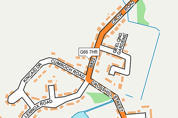 G66 7HR map - OS OpenMap – Local (Ordnance Survey)