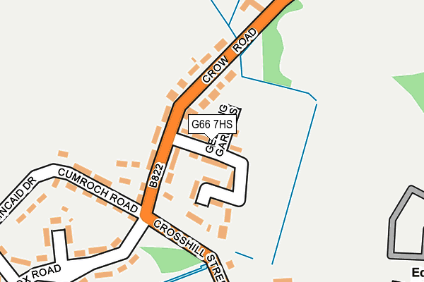 G66 7HS map - OS OpenMap – Local (Ordnance Survey)