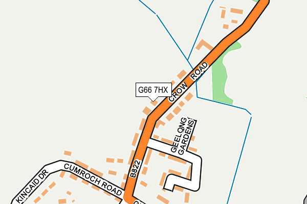 G66 7HX map - OS OpenMap – Local (Ordnance Survey)