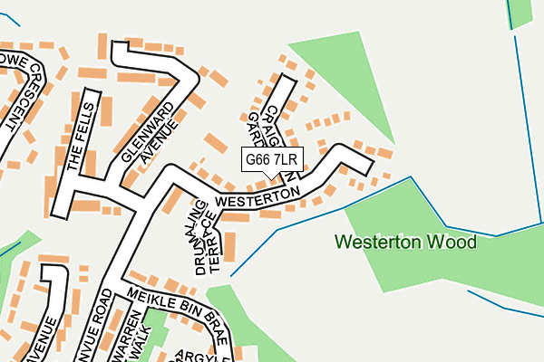 G66 7LR map - OS OpenMap – Local (Ordnance Survey)