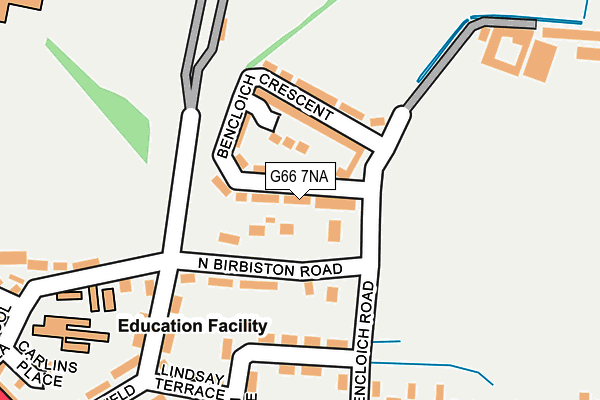 G66 7NA map - OS OpenMap – Local (Ordnance Survey)