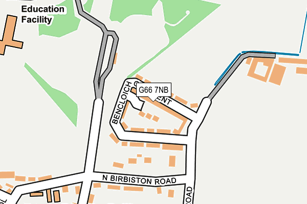 G66 7NB map - OS OpenMap – Local (Ordnance Survey)