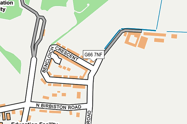 G66 7NF map - OS OpenMap – Local (Ordnance Survey)