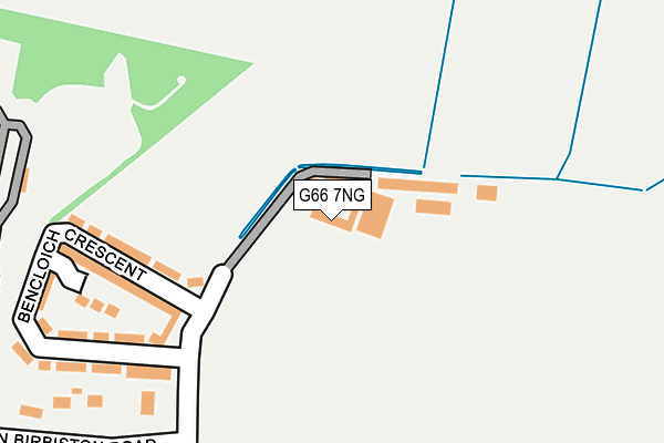 G66 7NG map - OS OpenMap – Local (Ordnance Survey)