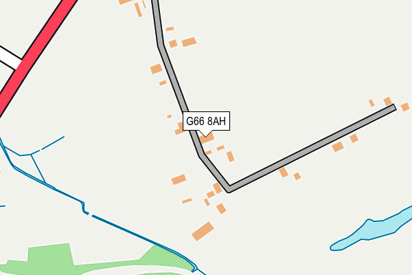 G66 8AH map - OS OpenMap – Local (Ordnance Survey)