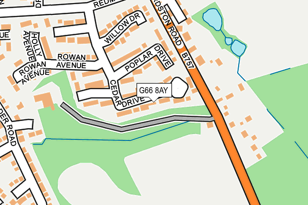G66 8AY map - OS OpenMap – Local (Ordnance Survey)