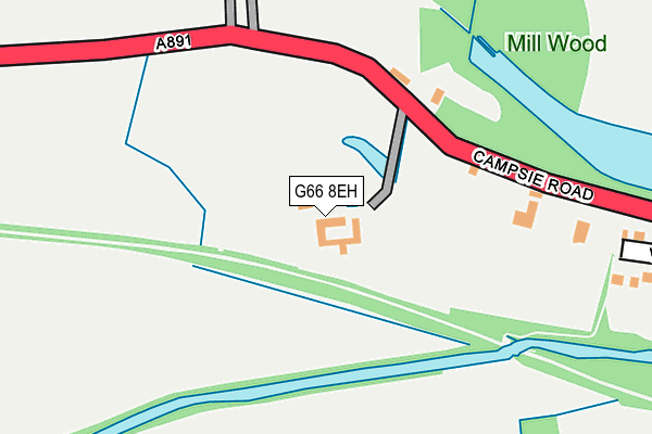 G66 8EH map - OS OpenMap – Local (Ordnance Survey)