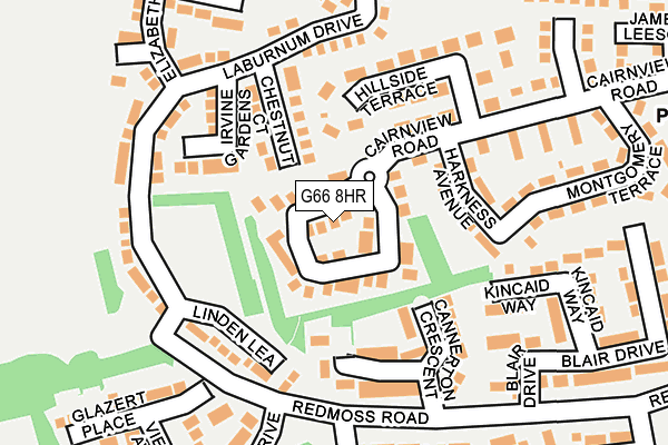 G66 8HR map - OS OpenMap – Local (Ordnance Survey)