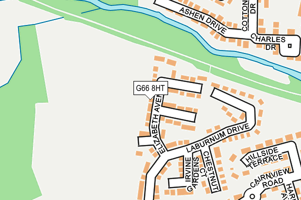 G66 8HT map - OS OpenMap – Local (Ordnance Survey)