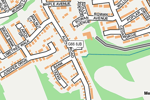 G66 8JB map - OS OpenMap – Local (Ordnance Survey)